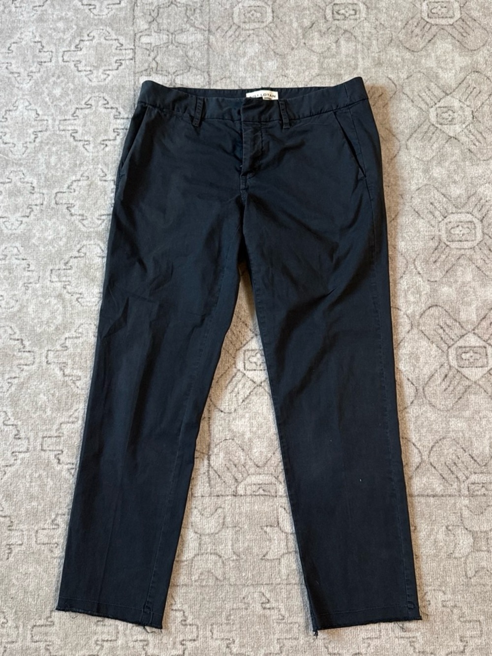 Nili Lotan black chino pant size 8